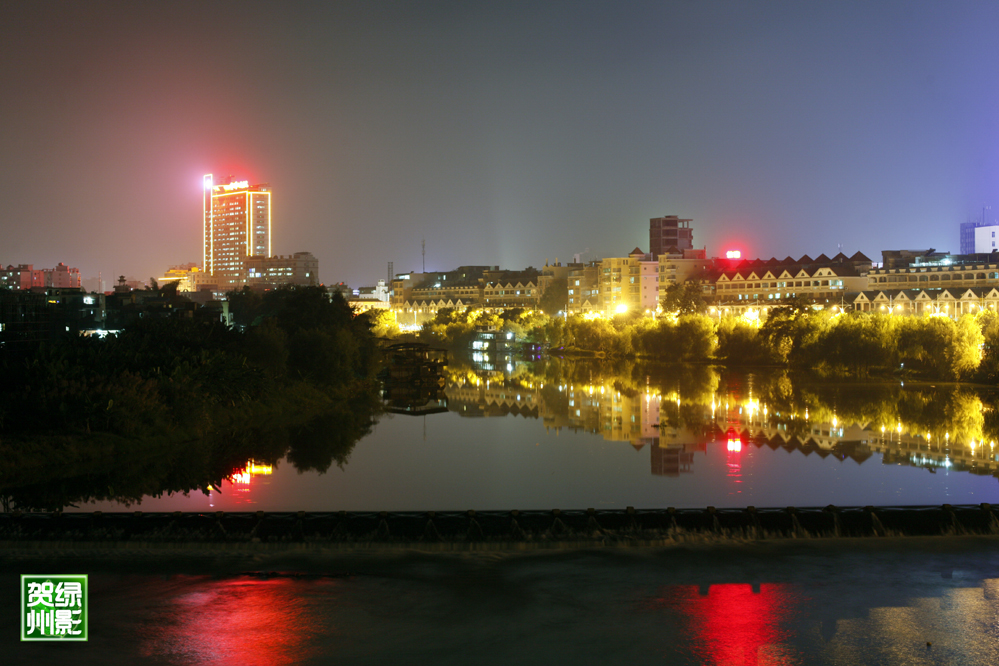 贺江夜景