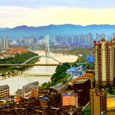 百色新城区景色秀丽