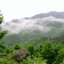 赏飞瀑流云 大容山森林公园