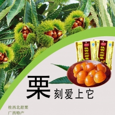 桂西北甜栗板栗10包栗子仁熟制甘栗仁即食坚果零食广西特产