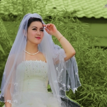 绿色的地平线 诱人的新娘子!