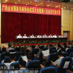 热烈庆祝广西企业摄影书画协会成立