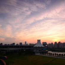 会展中心夕照