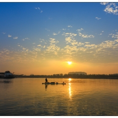 南流江，早晨！