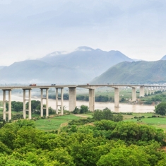 保山怒江大桥全景图