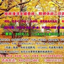 桂林海洋乡银杏林、阳朔休闲二日行摄活动