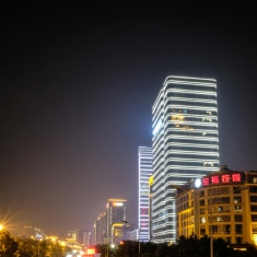 南宁琅西双拥路夜景
