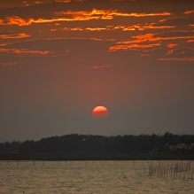 金滩夕阳红
