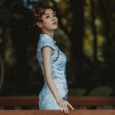 南湖名树园旗袍