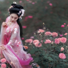 花卉公园汉服