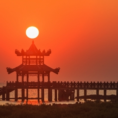 簕山海上日出