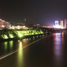 百色右江夜景